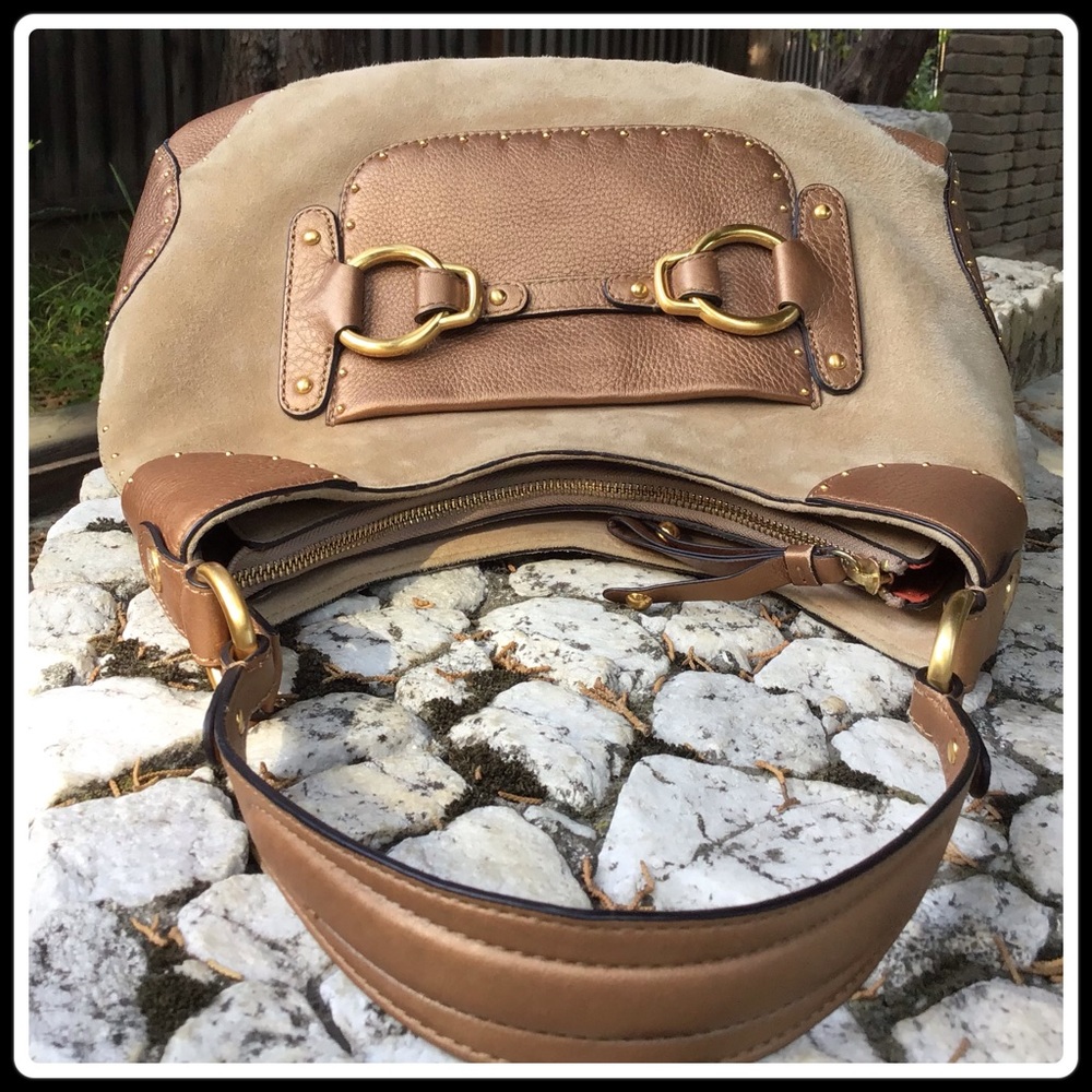 Cole Haan Stephanie suede handbag - Picture 7 of 9